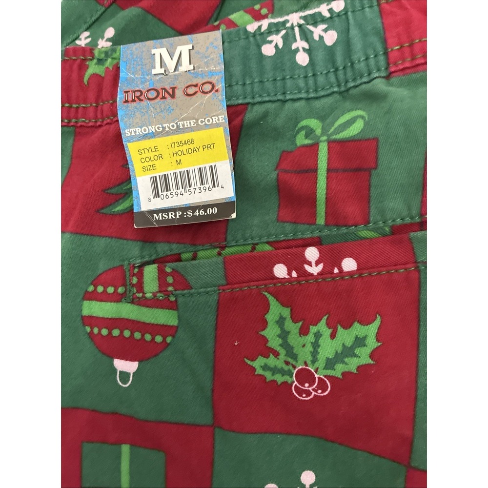 Iron Co. Christmas Holiday Jogger Pants Mens Sz M Tapered Holiday Pants - Picture 5 of 7